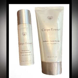 Crêpe Erase Facial Treatment and Scrub Set